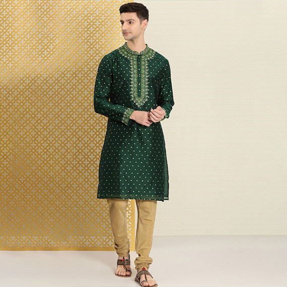 https://www.zenfashion.in/products/men-green-gold-toned-ethnic-motifs-embroidered-thread-work-jashn-kurta