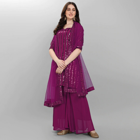 https://www.zenfashion.in/products/purple-embroidered-sequined-silk-georgette-semi-stitched-dress-material