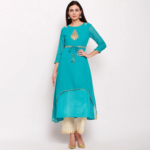 https://www.zenfashion.in/products/women-teal-embroidered-kurta