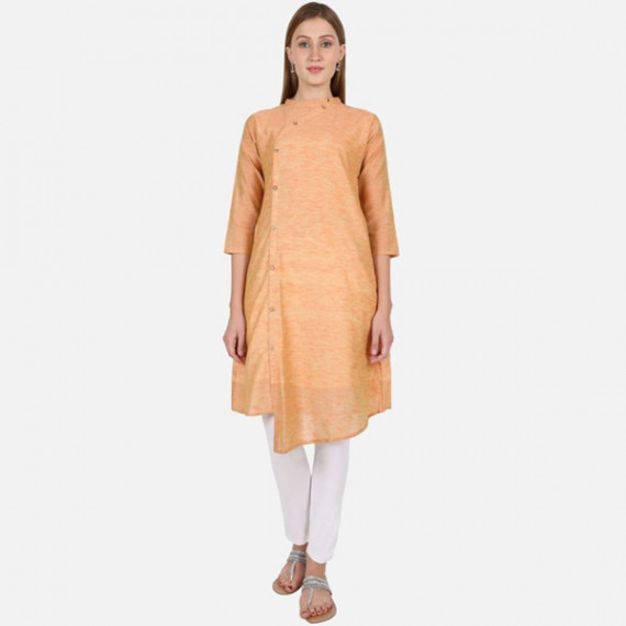 https://www.zenfashion.in/products/women-orange-solid-a-line-cotton-kurta