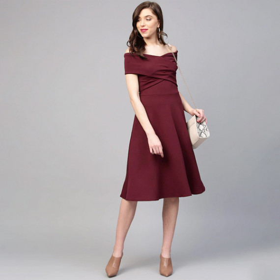 https://www.zenfashion.in/products/off-shoulder-pleated-fit-flare-dress