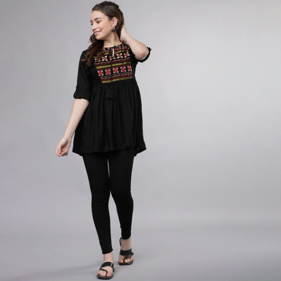 https://www.zenfashion.in/products/women-black-solid-tunic