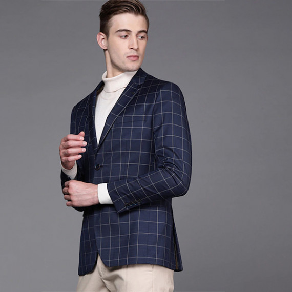 https://www.zenfashion.in/products/men-navy-blue-beige-slim-fit-checked-single-breasted-smart-casual-blazer