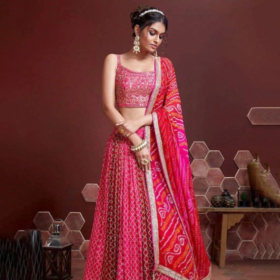 https://www.zenfashion.in/products/pink-white-embellished-thread-work-semi-stitched-lehenga-unstitched-blouse-with-dupatta