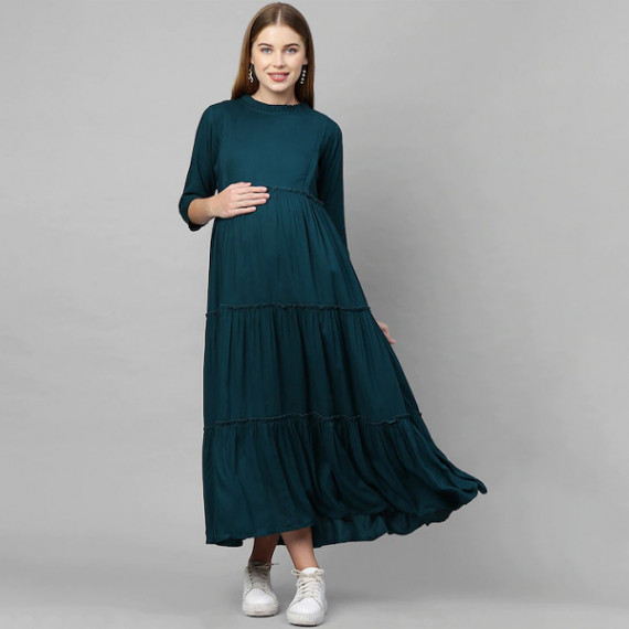 https://www.zenfashion.in/products/teal-green-maternity-maxi-nursing-dress