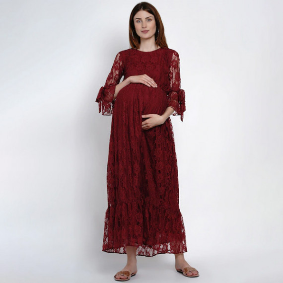 https://www.zenfashion.in/products/women-maroon-maternity-self-design-maxi-dress