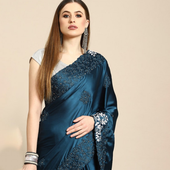 https://www.zenfashion.in/products/blue-floral-embroidered-satin-saree