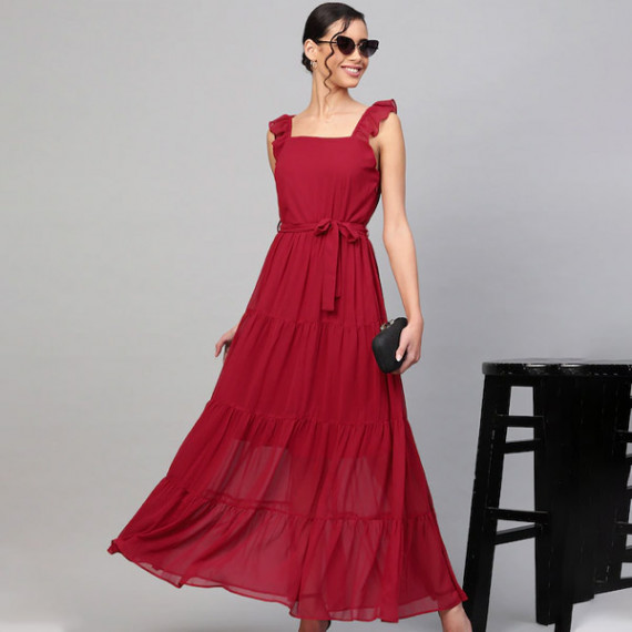 https://www.zenfashion.in/products/maroon-tiered-maxi-dress
