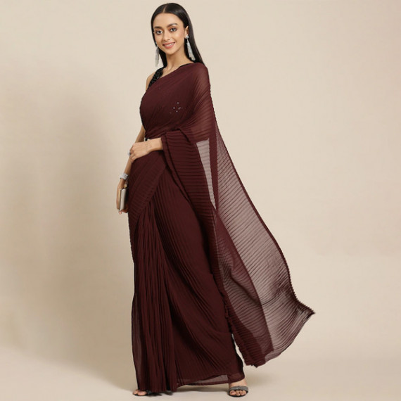 https://www.zenfashion.in/products/maroon-pleated-georgette-saree