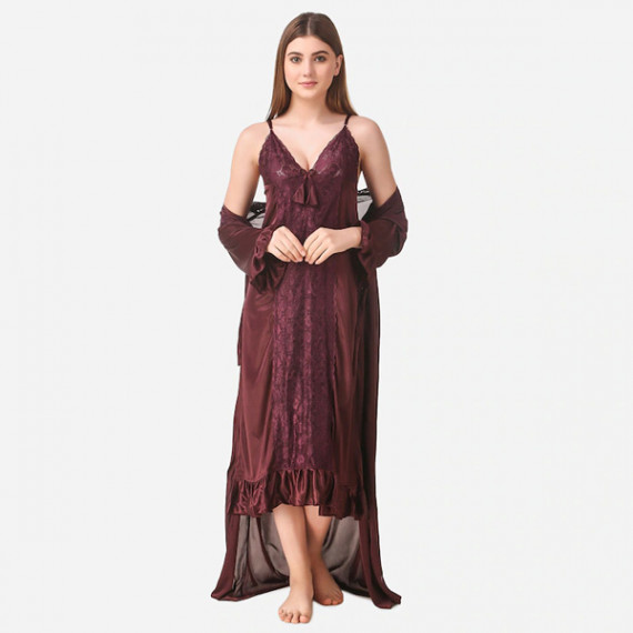 https://www.zenfashion.in/products/brown-maxi-satin-solid-nightwear-set