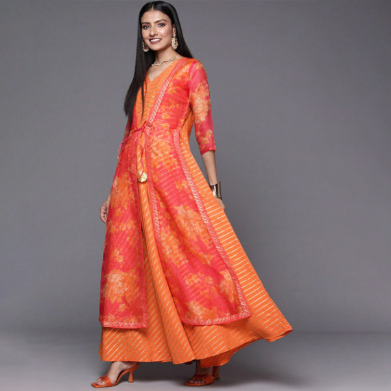 https://www.zenfashion.in/products/orange-striped-ethnic-maxi-dress